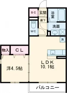 Maruei Hills(マルエイヒルズ)【2階】の間取り