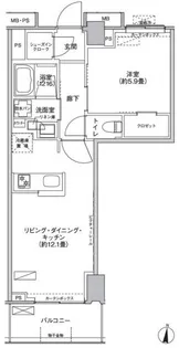 京王府中テラス【6階】の間取り