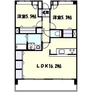 ベルクール宮前平【3階】の間取り