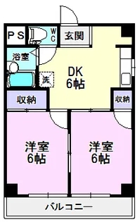 エムズハウス栄【6階】の間取り