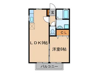 ウィルステ-ジ【2階】の間取り