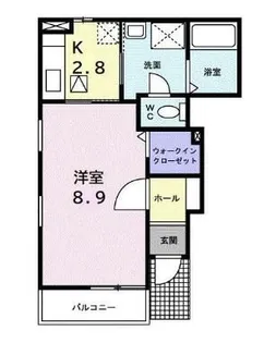 フロートウェーブ茅ヶ崎【1階】の間取り