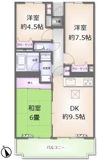 ダイアパレス自治医大2番館【1階】の間取り