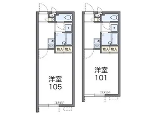 レオパレス南城【2階】の間取り