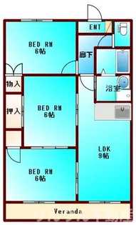 ガーデンヒルズ藍住II【4階】の間取り
