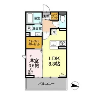 長野県長野市若里2【アパート】の間取り