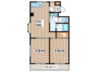 ハイムクレセント【2階】の間取り