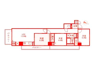 ウエスト ヴィレッジ【3階】の間取り