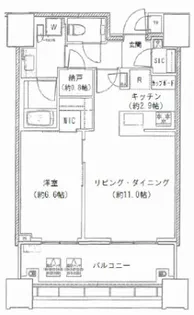 白金ザ・スカイ【22階】の間取り