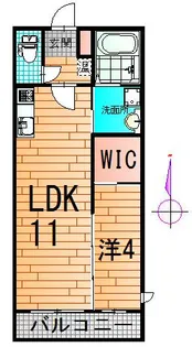 ボルツI【1階】の間取り