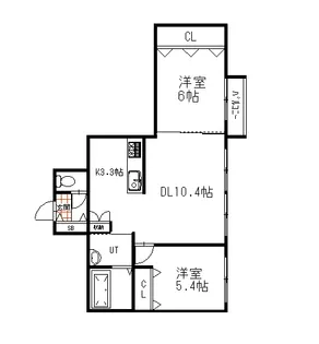 オーベル白金【1階】の間取り