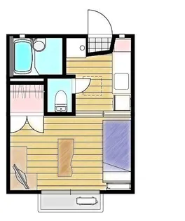 ハウスひまわりA【2階】の間取り