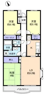 セトオーズ【3階】の間取り