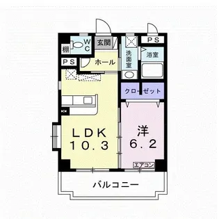 サウス ゼファー【3階】の間取り