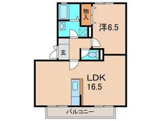 グリ-ンハウス新伊丹【2階】の間取り