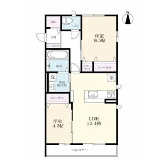 コンフォール田代【3階】の間取り