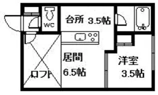 ロイヤルタウンE棟【1階】の間取り