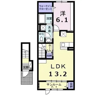 サヤーエ UI【2階】の間取り
