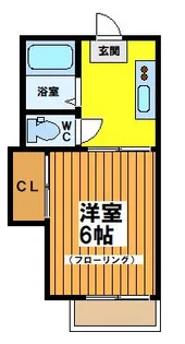 三星フラッツB【2階】の間取り