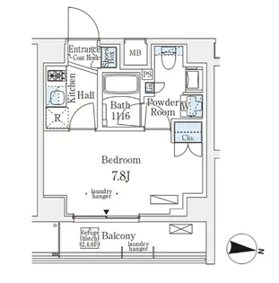 メゾン・クロイゾン【4階】の間取り