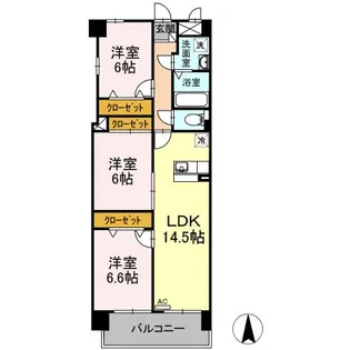 Belle SOCIA【1階】の間取り