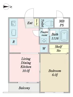 グリーンルーム北糀谷【3階】の間取り