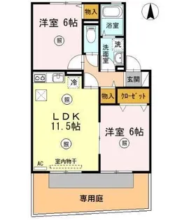 木もれびの杜 III【1階】の間取り