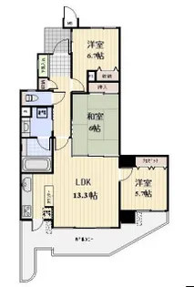 プロスペクト清澄庭園【6階】の間取り
