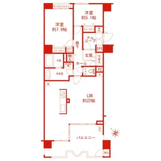 シンフォニックヒルズかがやきの街8号棟【6階】の間取り
