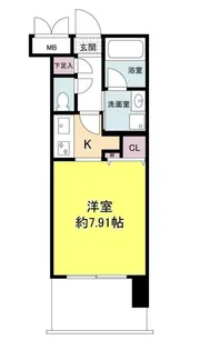 グランシス江坂【2階】の間取り