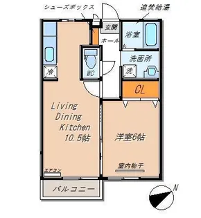 フルール大町【1階】の間取り