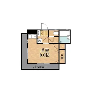 井上ハイム【4階】の間取り