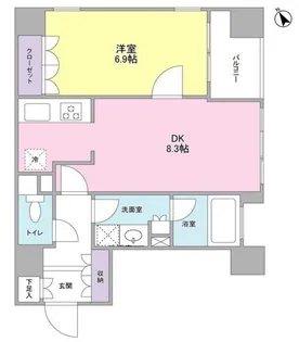 グランカーサ銀座イースト【3階】の間取り