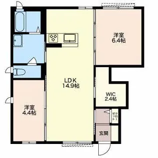 グリーンハウスLatte D【2階】の間取り