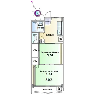 春日ファースト【3階】の間取り