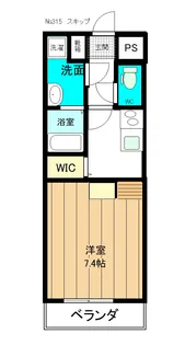 ルネス上浜【2階】の間取り