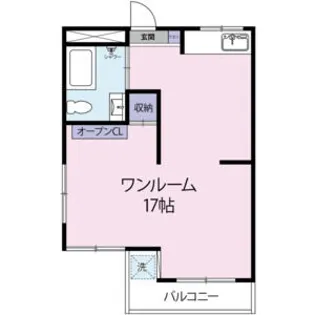 グランディール住吉【2階】の間取り