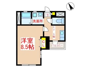 ロイヤルマンション国分【4階】の間取り