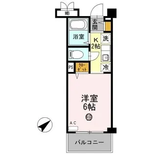 クレール加茂【3階】の間取り