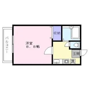 リベルテ赤田【1階】の間取り