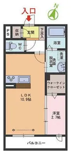 シャーメゾンKOKORO【2階】の間取り