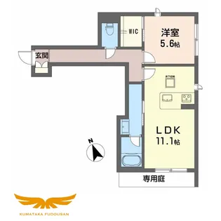 ヴィオラ水前寺【1階】の間取り