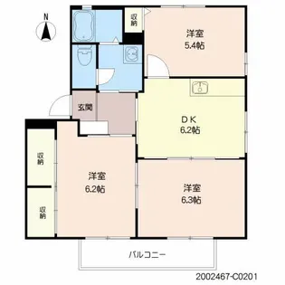 ジュンベリー【2階】の間取り