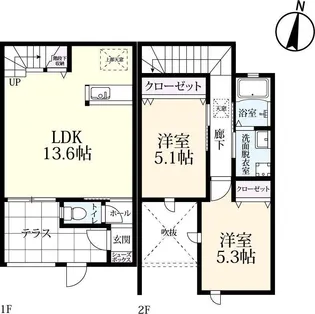 プレミアムアイランド長神田VIの間取り