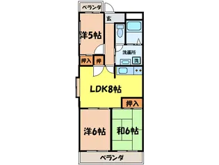 あおいマンション【3階】の間取り