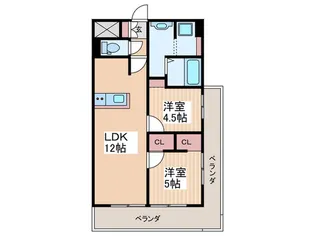 ライブオーク幟町【6階】の間取り