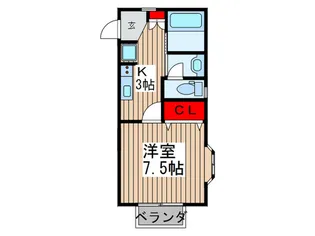 第二不動コ-ポA【1階】の間取り