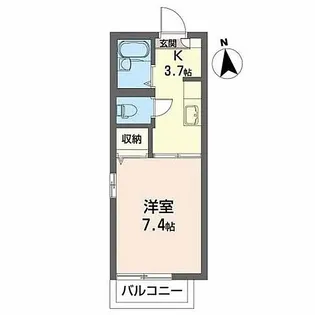 マ・メゾン本町【2階】の間取り