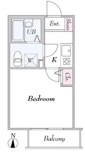 アーベインテラス千住緑町B棟【2階】の間取り