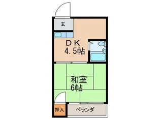 第2カワイハイツ【3階】の間取り